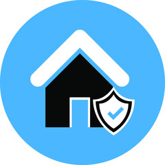 Obraz premium Home insurance icon. Home security, home protect, home money icon.