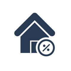 Home loan icon. Home share, money,  insurance, security, protection icon.