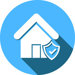 Home insurance icon. Home security, home protect, home money icon.