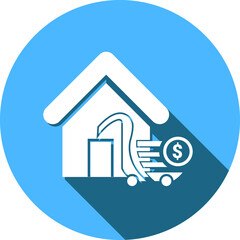 Fashion Shop Icon. Dress, cloth, baby fashion, ladies fashion shop icon.