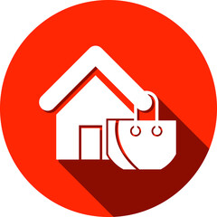 Fashion Shop Icon. Dress, cloth, baby fashion, ladies fashion shop icon.