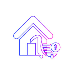 Fashion Shop Icon. Dress, cloth, baby fashion, ladies fashion shop icon.