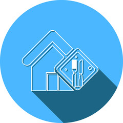 Restaurant Icon. Pizza house, burger shop, juice bar, pasta, online order, fast food icon.