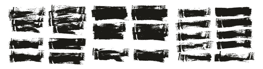 Obraz premium Flat Sponge Thin Artist Brush Short Background High Detail Abstract Vector Background Set 