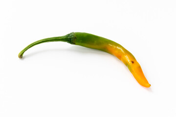 a cayenne chilli pepper isolated with a white background