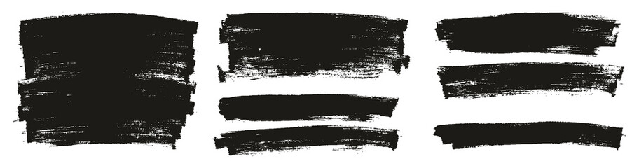 Fototapeta premium Flat Paint Brush Thin Long Background High Detail Abstract Vector Background Set 
