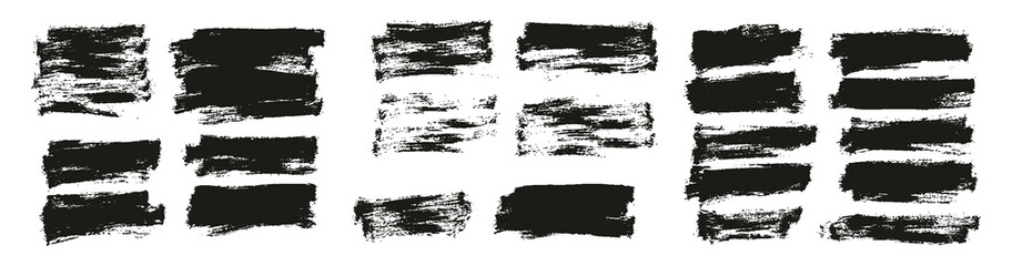 Fototapeta premium Flat Paint Brush Thin Half Background High Detail Abstract Vector Background Set 