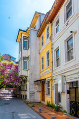 Arnavutkoy historical street view in Istanbul