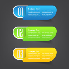 modern text box template, banner Infographics