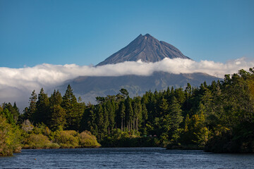 Mount Taranaki also known as Egmont is a dormant stratovolcano on the west coast of New Zealand's...
