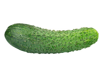 Cucumber on an isolated white background. Low-calorie foods. Healthy food.