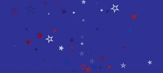 National American Stars Vector Background. USA Veteran's Labor Memorial Independence President's 4th of July 11th of November Day