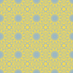 Seamless decorative pattern with arabic ornament. Vector illustration