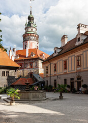 Historic Center of Cesky Krumlov.The city was given a UNESCO World Heritage Site status in 1992.