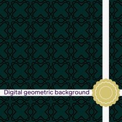 Seamless texture of different floral elements, triangles and other geometric shapes. For the design, printing, wallpaper. Vector illustration.