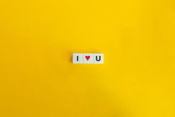 I Love You Concept Banner.
