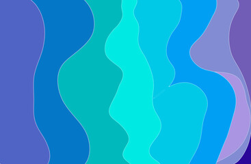 Background in the form of wavy transverse stripes in blue tones.