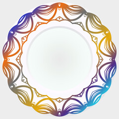 Mandala. Vintage decorative elements. Vector illustration