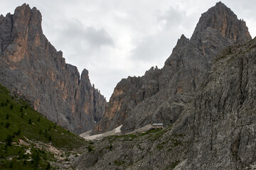 Fototapeta na wymiar summer landscape in Val di Fassa