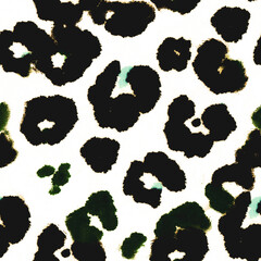 Animal Leather Pattern. Brown Watercolor Repeat. Jungle Jaguar Paint. Multicolor Luxury Dots. Animal Fur Seamless Textile. African Summer Fabric. Tie Dye Stripe Brush. Leopard Savannah Spots.