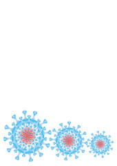 Coronavirus - isolate on a white background, format A4.