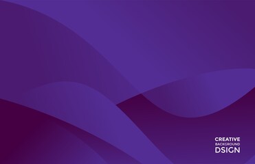 minimalist trendy blue purple gradient fluid geometric wavy design