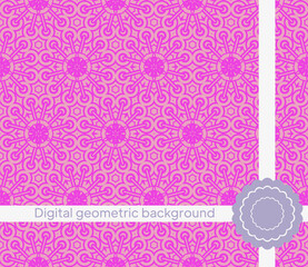 Vector seamless pattern with abstract geometric style. For Interior Design, Printing, Web And Textile Design.