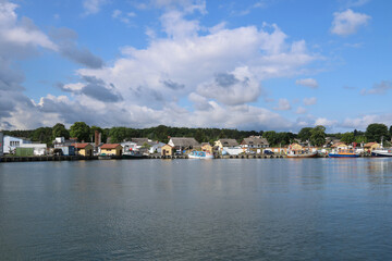 Obraz premium kleines Fischerdorf am Haff