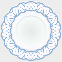 Vector pattern of flowers, mandala flower. Elements for greeting cards, invitations, and store design. Pattern in a circle.