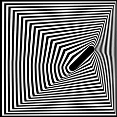 Design monochrome illusion background. Vector illustration