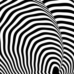 Design monochrome illusion background. Vector illustration