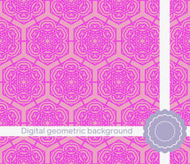 Modern Geometric Pattern. Vector illustration. For fabric, textile, bandana, scarg, super print