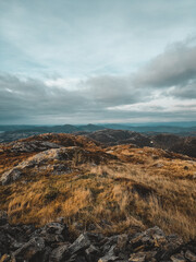 sunset in the mountains