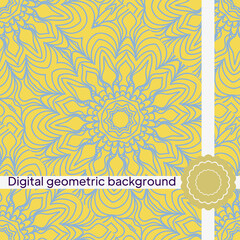 Seamless decorative pattern with arabic ornament. Vector illustration