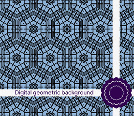 Geometric Background for printing on paper, wallpaper, covers, textiles, fabrics, for decoration, decoupage, scrapbooking. Vector illustration