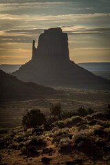 Wild horses at sunrise in Monument Valley  - Utah - USA