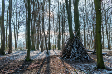 Wigwam im Wald © Dr. Jürgen Tenckhoff
