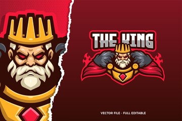 The King E-sport Logo Template © MightyFire