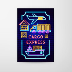 Cargo Express Neon Flyer