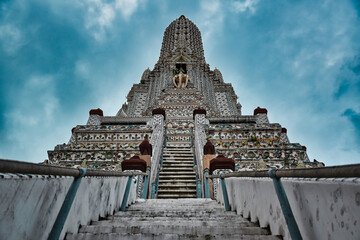 Temple of Dawn, Wat Arun is a buddhist temple and derives its name from the Hindu god Aruna often...