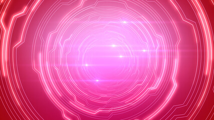 Digital Circuit Tunnel Network Technology internet data 3D illustration