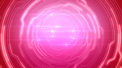 Digital Circuit Tunnel Network Technology internet data 3D illustration