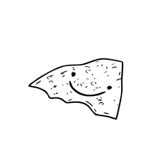 Cute piece of paper. Logo for handmade paper.