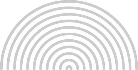 Gray Step Circle Round Cap