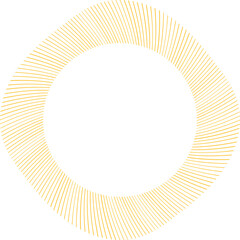 Yellow Spiral Circle Frame