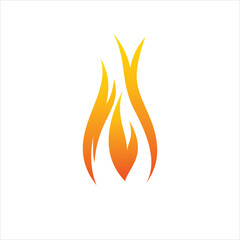 fire vector illustration of isolated fire sign - fire icon in flat style