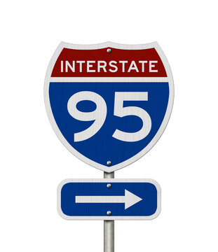 I-95 interstate USA highway road sign