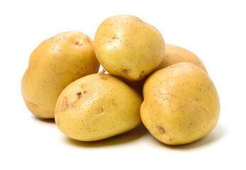 potato on a white background