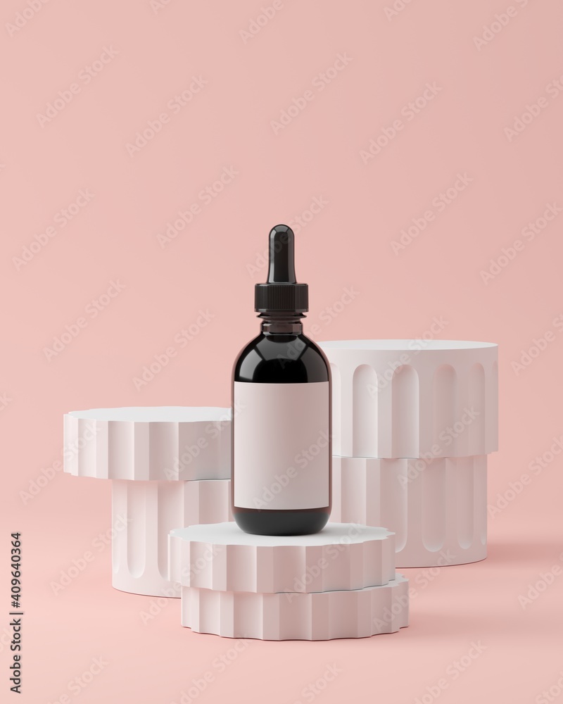 Poster abstract background minimal style for product branding presentation. mock up scene and mock up produ