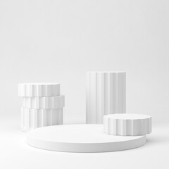 Abstract background minimal style for product branding presentation. Mock up scene with empty space. 3d rendering